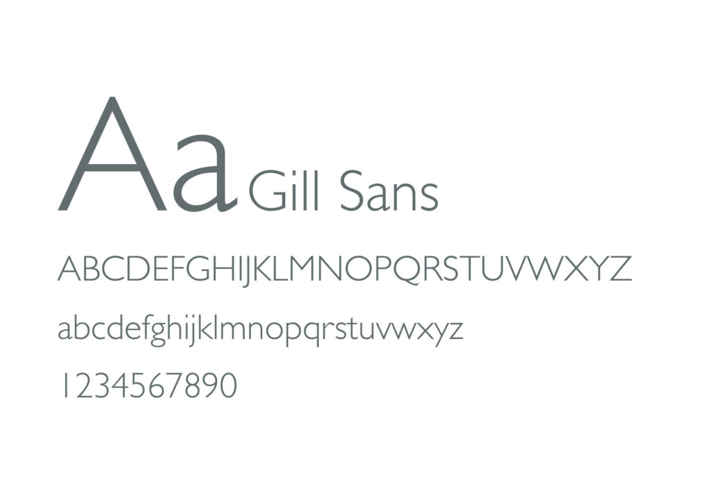 Font Design Gill Sans
